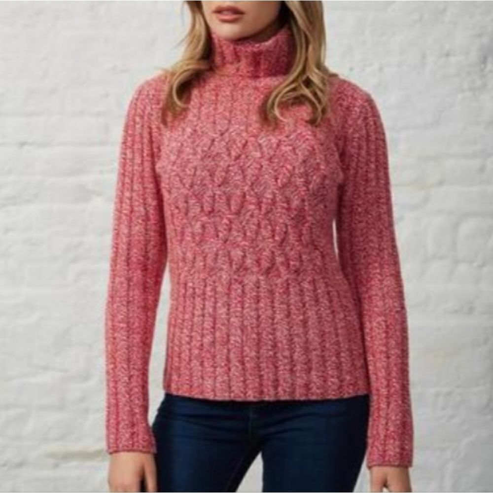 DAISY FUENTES TURTLENECKS LONG SLEEVES WOMEN"S SWEATER